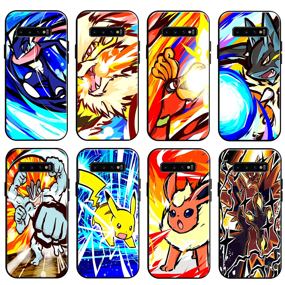 

Japan Anime Pokemon Pikachu Phone Case For Samsung Galaxy S10 5G S10E S10 Lite S10 Plus Funda Silicone Cover Soft TPU