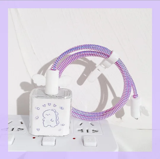 Новый аксессуар для кабеля в виде животного 18/20 Вт USB-штекер зарядного устройства