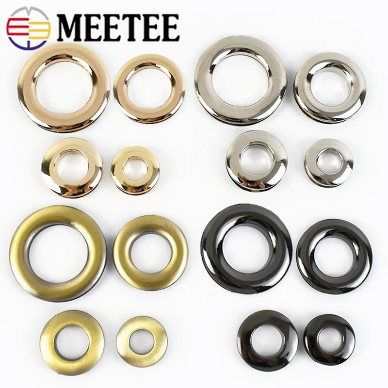 

10/20Pcs Meetee Metal O D Ring Buckles Eyelet Screw Clasp for Bag Strap Dog Chain Buckle Hook Accessories Belt Leather Craft
