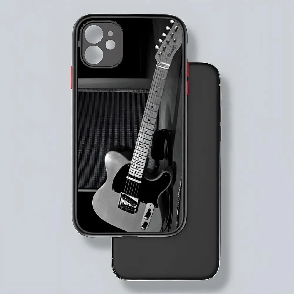 Гитара P-Point F-крылья чехол для телефона матовая прозрачная задняя крышка iPhone 16 15 14