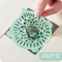 10pic household toilet sewer hair filter sticker disposable hair block floor drain pool filter 10cm