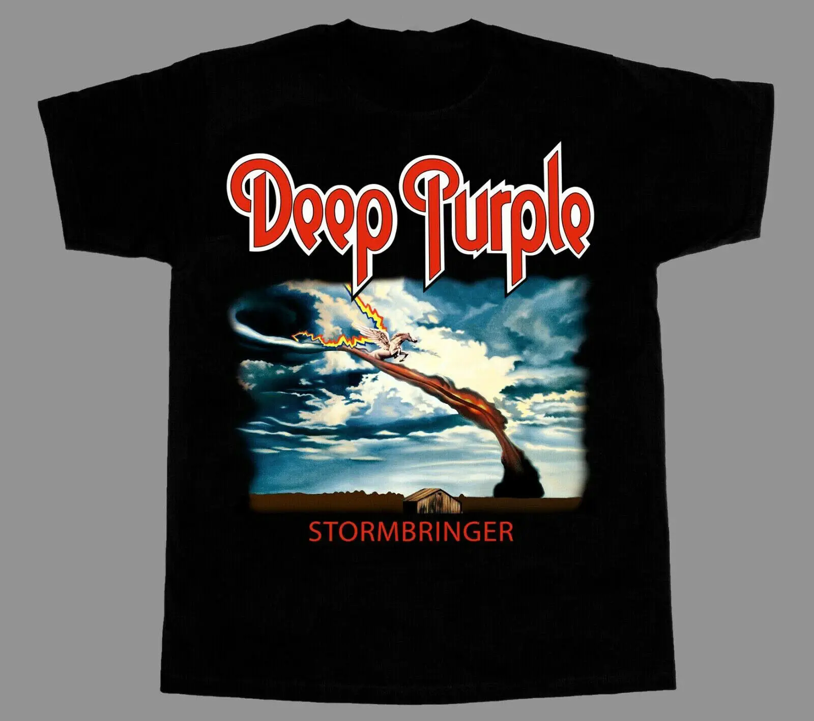 Мужская футболка Deep Purple Stormbringer Album черная унисекс все размеры S-4XL PP544