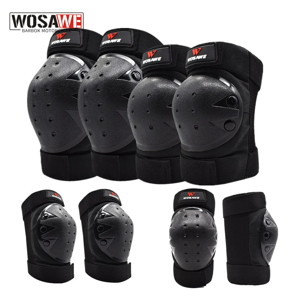

WOSAWE Hard Shell Adult Motorcycle Knee Pads Cycling Bicycle Bike Tactical Snowboard Roller Sports Elbow Knee Brace Protector