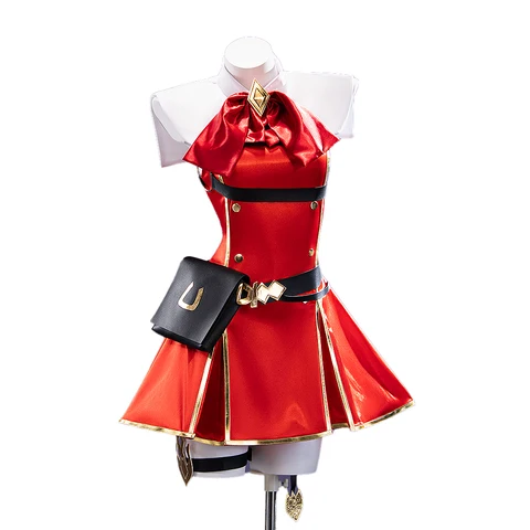 Косплей костюм Золотой Корабль DokiDoki-N красный женский