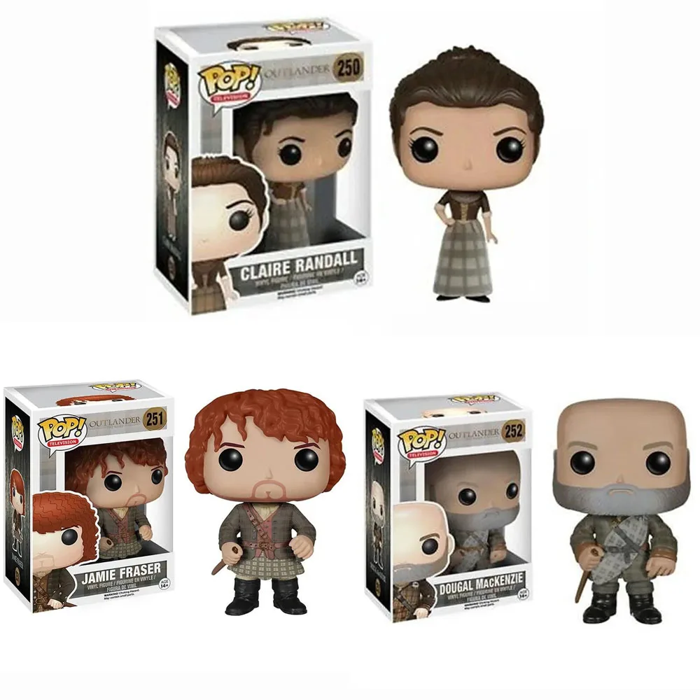 Funko Pop TV Outlander Claire Randall # 250-двогал Маккензи 252 Фигурки Джейми Фрейзера игрушки