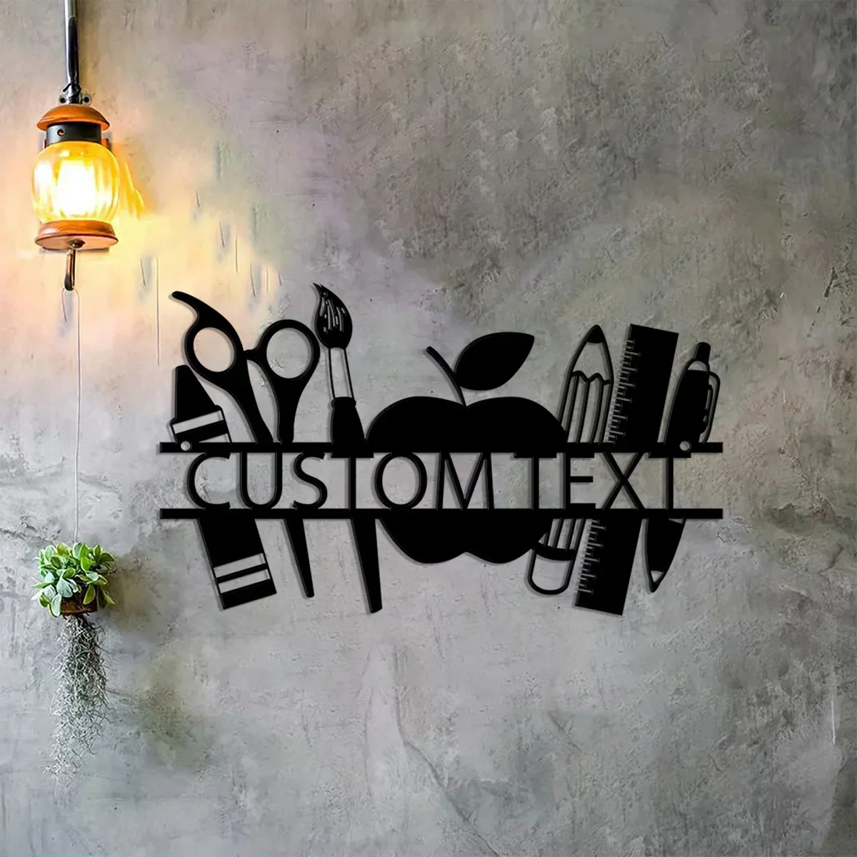 Сделайте специальный день учителя! Этот металлический знак на заказ с именем