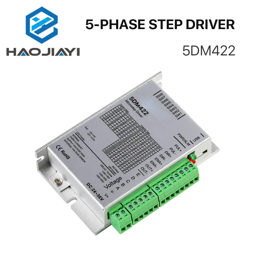 5-фазный Драйвер шагового двигателя 5DM422 напряжение питания 24-36 В постоянного тока