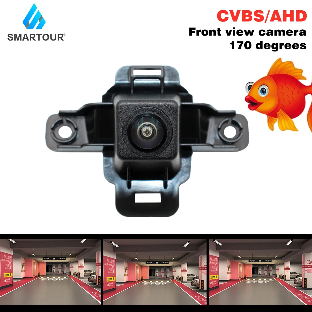 

SMARTOUR Fisheye CCD Car Front Camera For Subaru Forester 2019 2020 Night Vision AHD Front Grille Positive View Camera