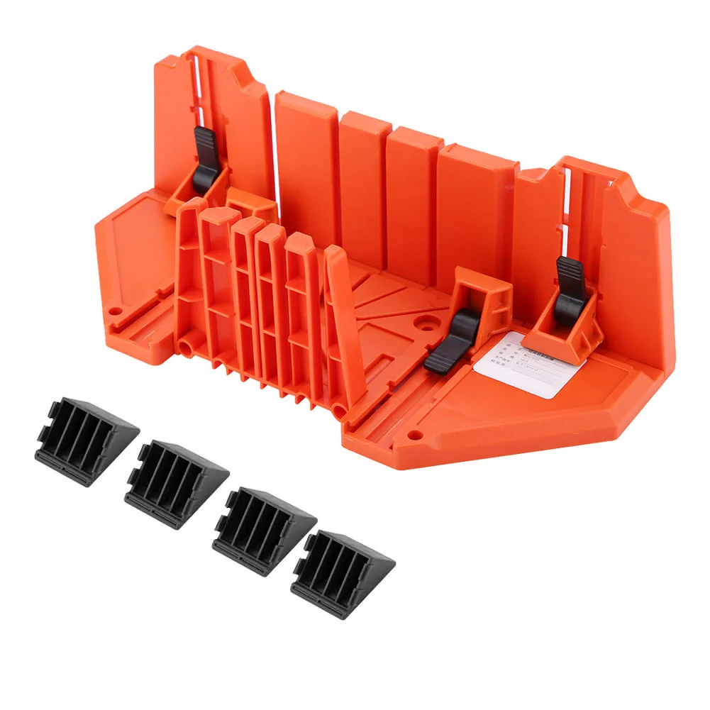 

Plastic Mitre Box Pruning Saw Wood Cutting Hand Saw Hardware Tool 14inch with Clamp