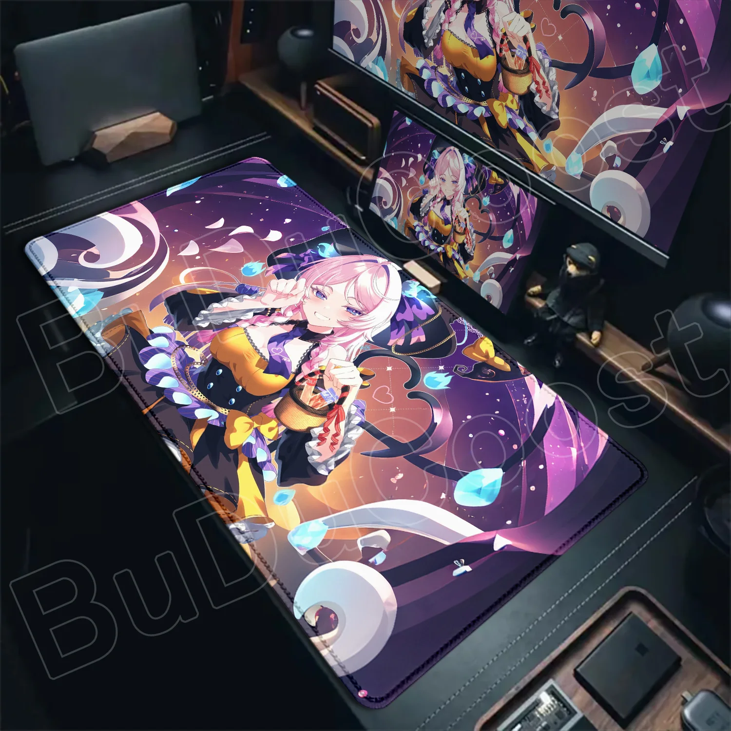 Фото Популярные игровые аксессуары Genshin Citlali HD MousePad для ПК, большой коврик для мыши XXL, подходит для офисной работы и игр, 900x400 мм. №3
