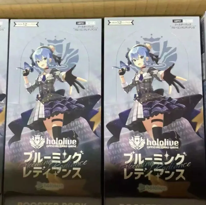 Фото Коллекционная карточная игра Hololive TCG Hbp01 Bp04 Blooming Radiance, японская версия, запечатанная оригинальная бустер-бокс упаковка, игрушка №2