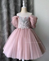 off the shoulder flower girl dresses for weddings kids evening princess ball gown first communion dresses