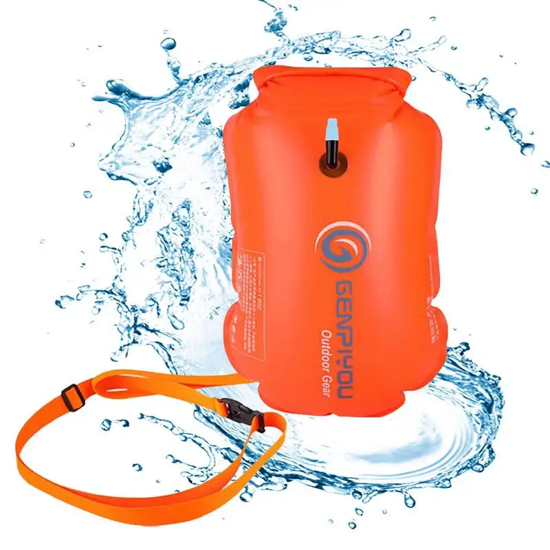 

Swim Buoy Tow Float Safety Swim Buoy Upset Inflated Flotation Device For Open Water Swimming Swim Buoy For Open Water Sports