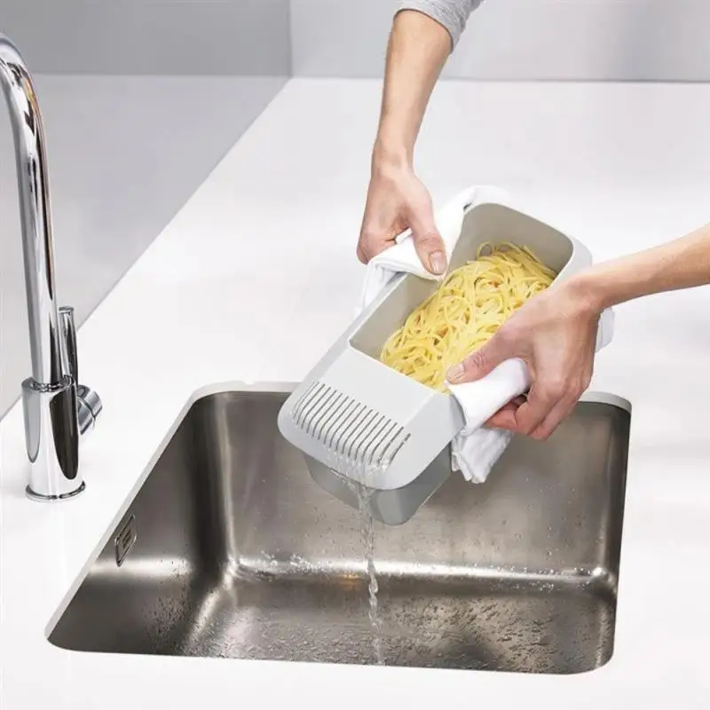 

Kitchen Accessories Storage Container High Quality Pp Cooking Box Microwave With Sieve Pasta Cooker Heat Resistant