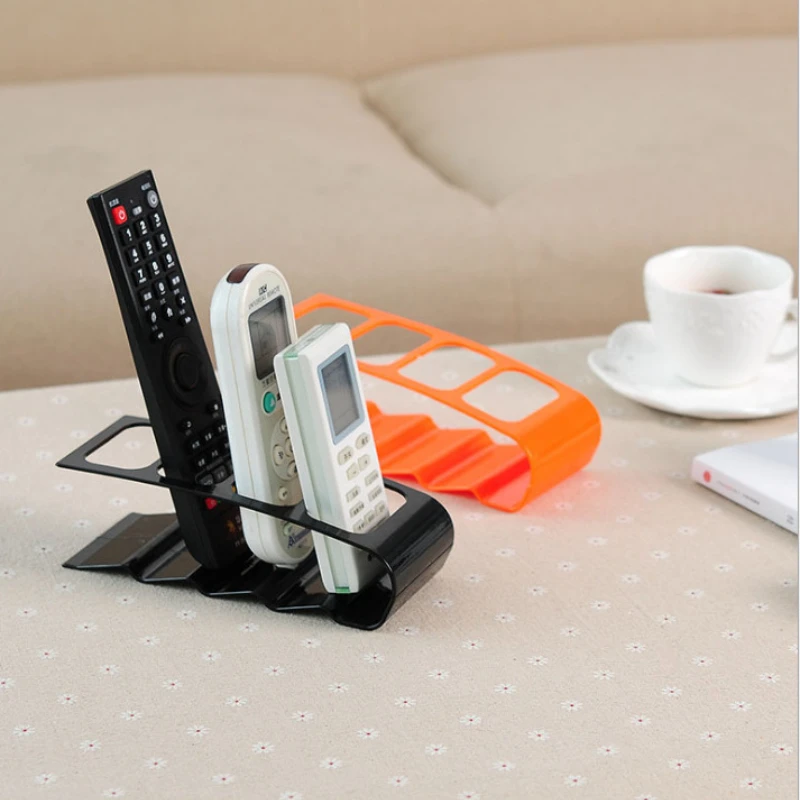 

TV/DVD/VCR Organizer Desktop Bracket Home Office Organizer Case 4 Frame Remote Control Storage Mobile Phone Holder Stand