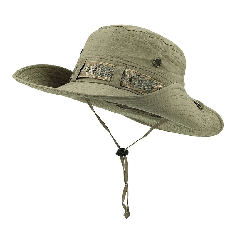 

Summer Sun Hat Men Women Hat Outdoor UV Protection Large Wide Brim Hiking Fishing Camping Mesh Breathable Cap New