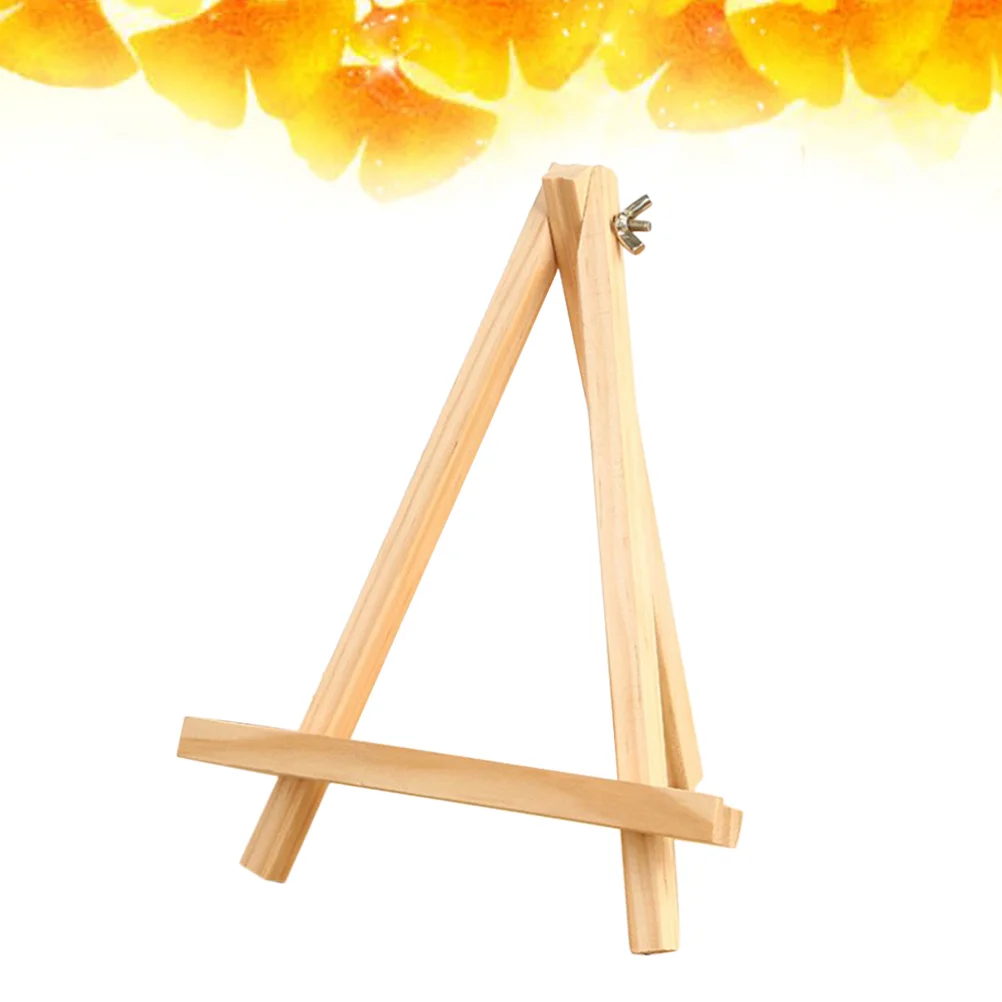 

Easel Photo Frame Painting Tabletop Display Wooden Stand Easels Wood Canvas Mini Triangle A Table Bracket Eassel Tripod Kids