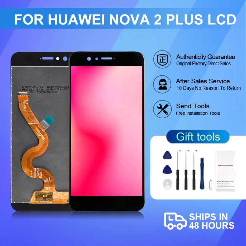 

Brand New 5.5 Inch Nova 2 Plus Display For Huawei P10 Selfie Lcd Touch Panel Assembly Digitizer BAC-L03 L21 AL00 Screen