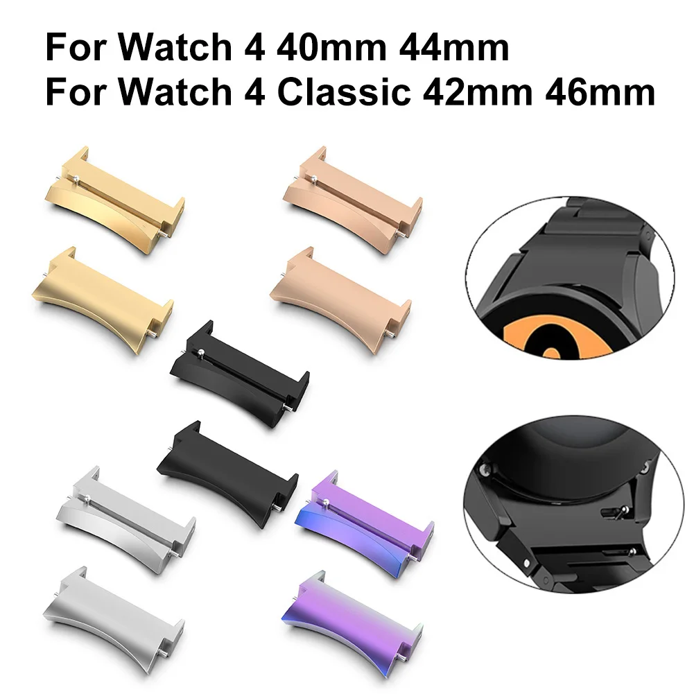 

Universal Metal Watch Connector Stainless Steel 1 Pair Watch Strap Connector Accessories for Samsung Galaxy Series