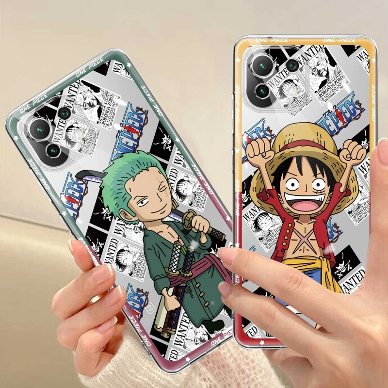 

One Piece Anime Zoro For Xiaomi Mi 11 Lite 12T Pro M5s POCO X3 NFC 11T 5G M5 13 POCO M3 9T 12X Note 10 10T F3 Coque Case Soft