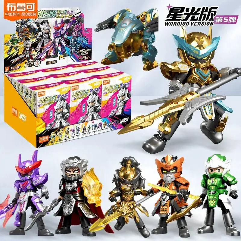 Фото Blokees Heroes Infinite Starlight Edition 5-го поколения: Лу Бу, Ма Чао — Детские игрушки, сборный подарочный набор, коллекционная фигурка, модель-конструктор №2