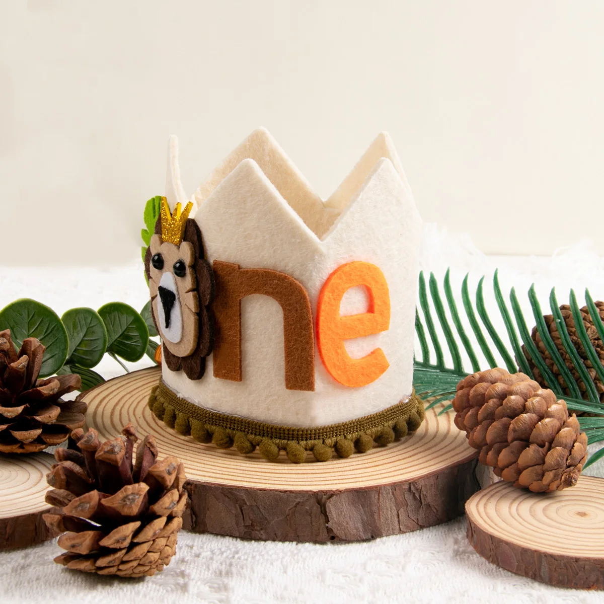 Шляпа Wild One Birthday лесная корона льва украшения для вечеринки в стиле сафари