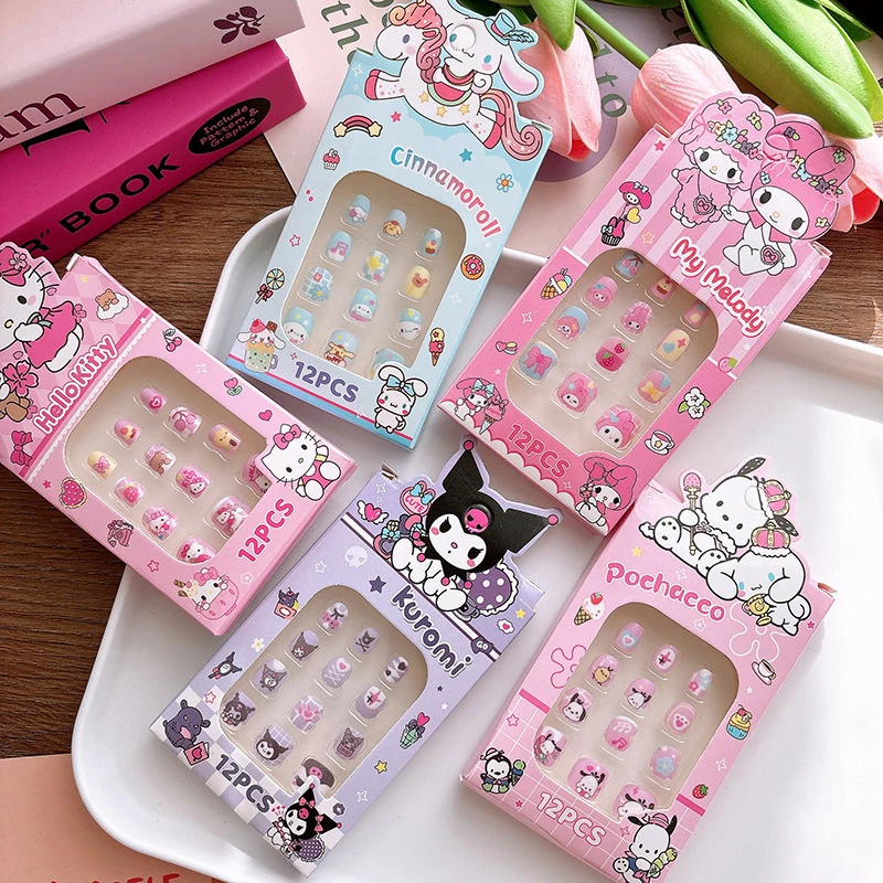 Детские наклейки для ногтей с милым принтом периферийные устройства в стиле