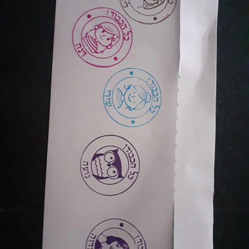 Индивидуальные штампы для учителя на иврите школьной домашней работы уплотнение