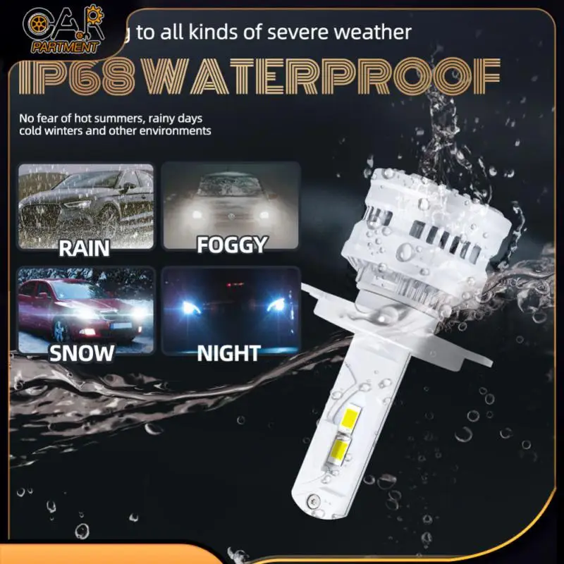 

Easy Installation Fog Lights Auto Bulbs 60w /pair High Luminous Powerful Heat Dissipation Car Headlight Bulbs Ip68 Waterproof