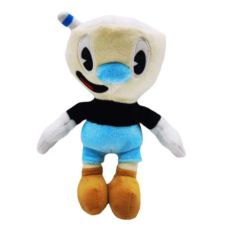 25 см игра Cuphead плюшевая игрушка Mugman the Devil легендарные кубики мягкие игрушки кукла
