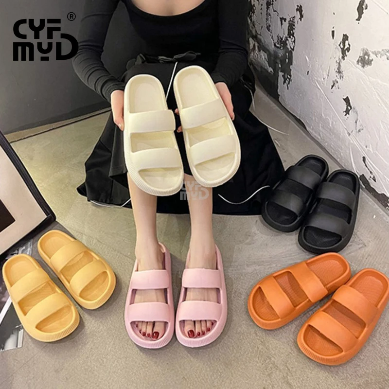 Women's Platform Slippers for Home Soft Summer Outdoor Sandals 2023 VA Slipper Lightweight Woman Shoe Designer Slides Non-slip