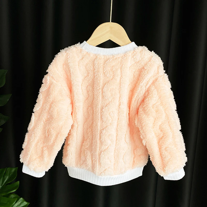 Детские теплые толстовки для маленьких мальчиков и девочек осенне-зимнее пальто