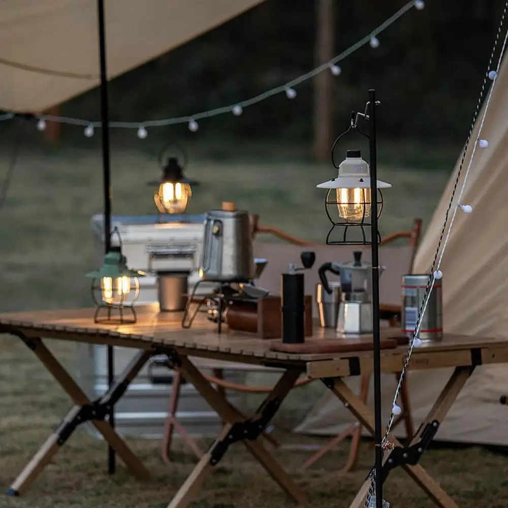 Ретро Портативный Фонарь Для Кемпинга С USB-аккумулятором Винтажный Стиль