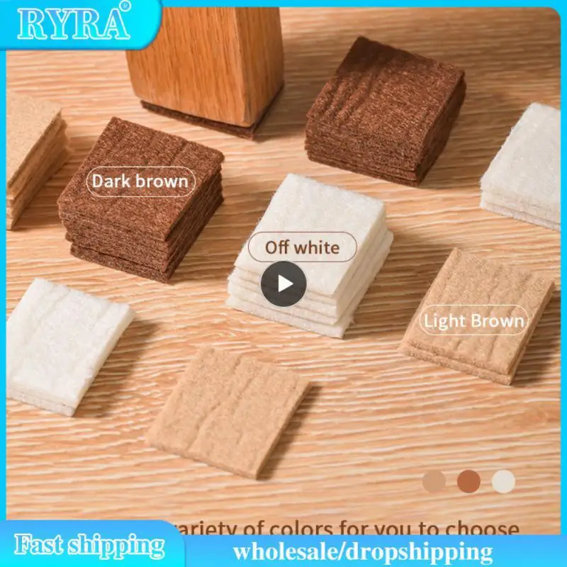 

1~10PCS 100CM/Roll Self-Adhesive Felt Furniture Leg Pad Anti-slip Mat Floor Protector Wear-resisting Table Chair Leg Sticky Back