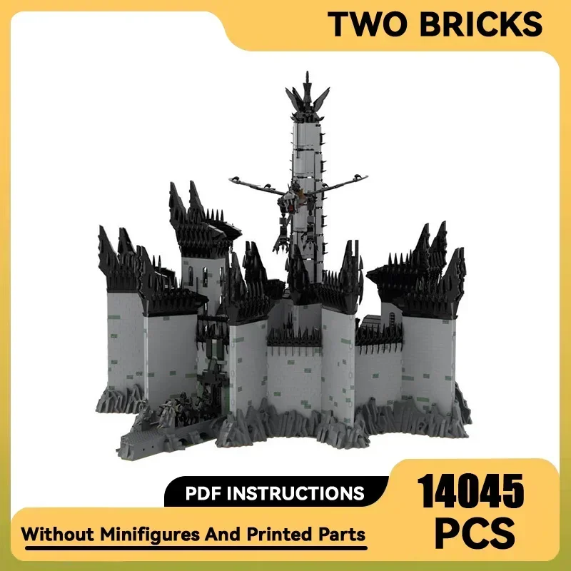 Волшебные кольца модель фильма Moc строительные кирпичи UCS Minas Morgul технология