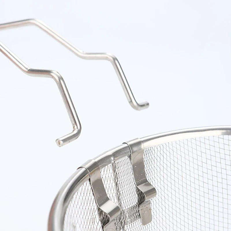 Круглая Корзина Для Жарки Из Нержавеющей Стали Кухонное Сито С Ручкой