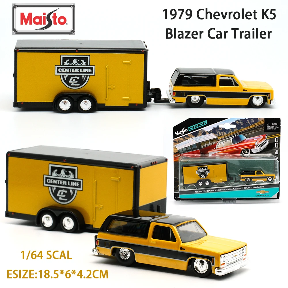 Maisto модель автомобиля из сплава 1:64 пикап Chevrolet Ford со лыжной лодкой Mercury Alameda Blazer Car