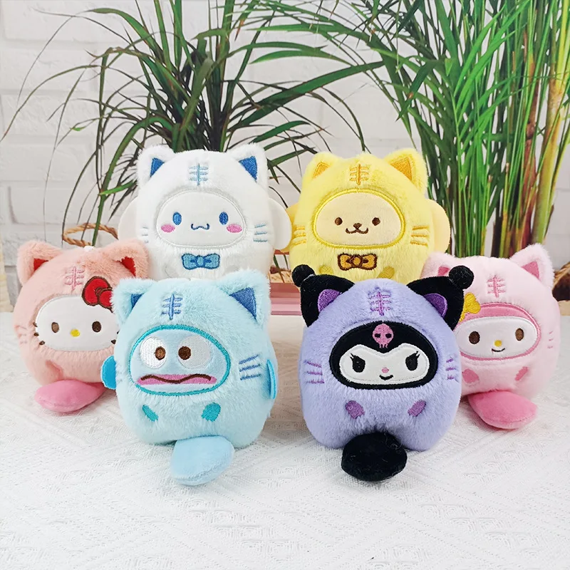 MINISO плюшевая кукла Sanrio брелок Kuromi с большими ушками собака автомобильный Katie Cat