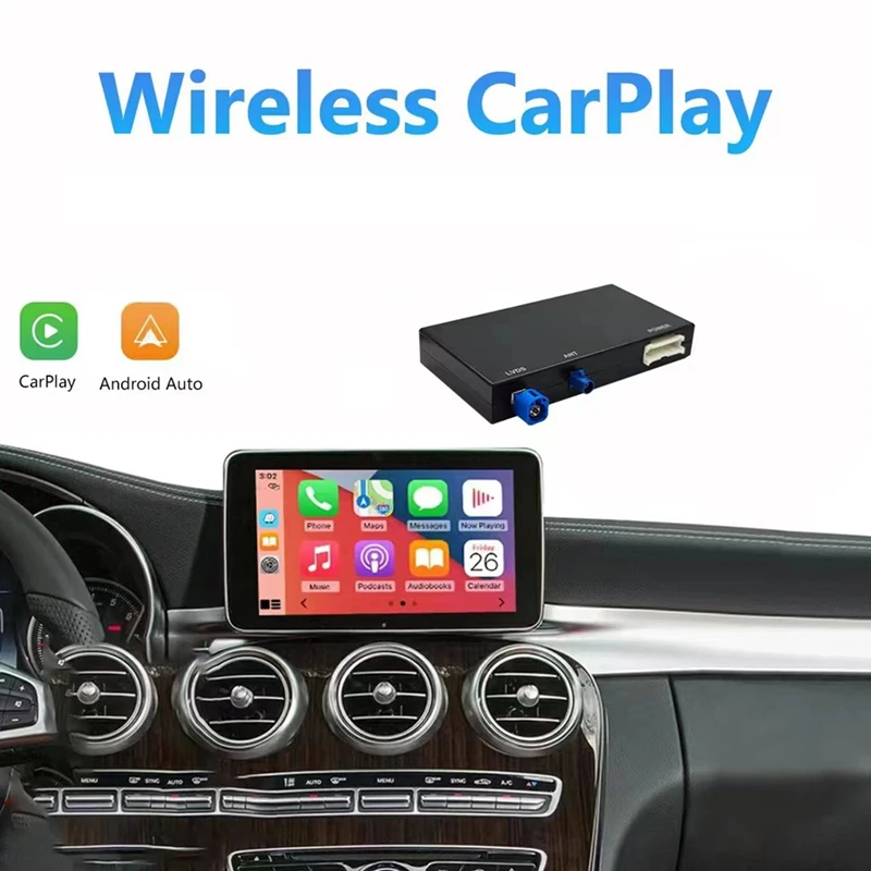 Фото Беспроводной модуль CarPlay для C/GLC/S-класса W205 W253 с системой NTG5.0, интерфейс Android Auto и CarPlay №2