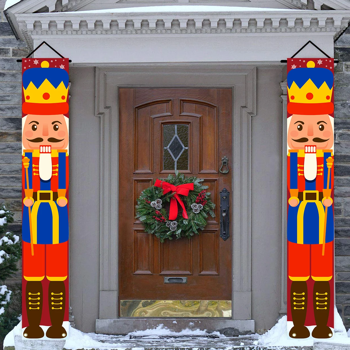 Рождественский баннер украшения для дома в виде солдата-гайковерта подвесные на