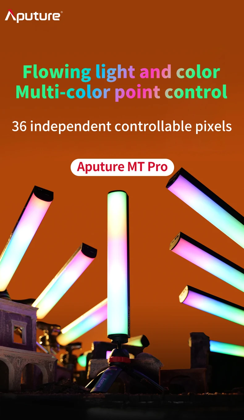 Светодиодная мини-трубка Aputure MT Pro RGB 2000K-10000K 7 5 Вт |