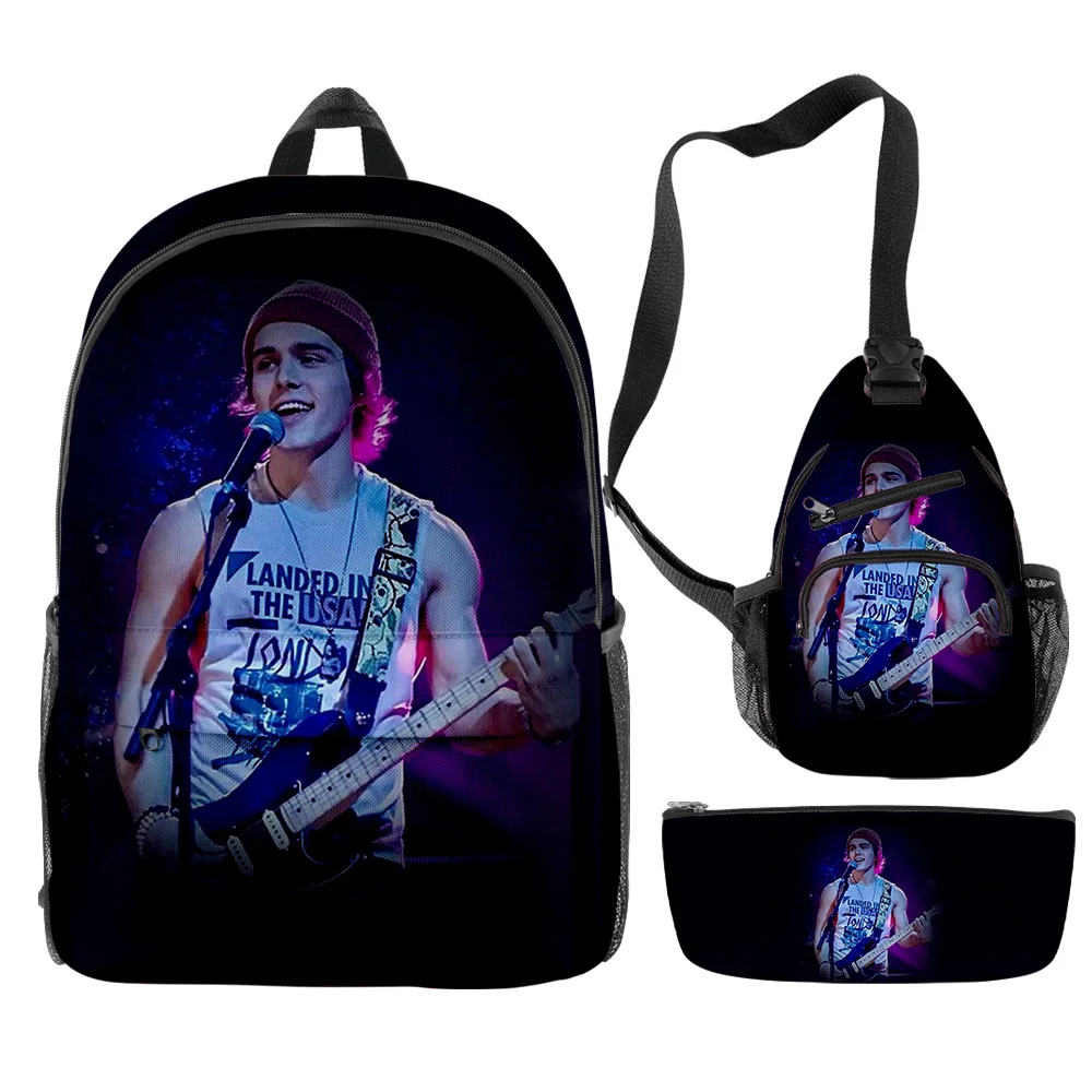 3 Pieces Sets Zipper Daypack Unisex Traval Bag 2023 New Harajuku Student School Bag