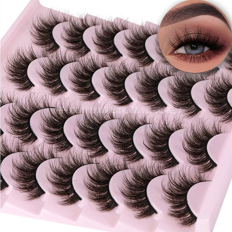 14 пар искусственных волос трехмерные завитки густые и грязные накладные ресницы