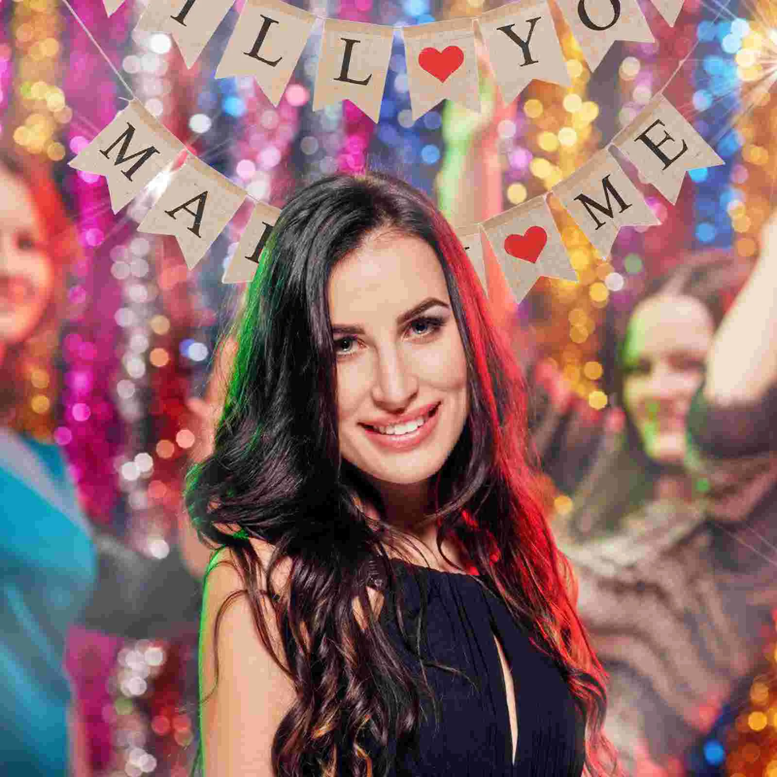 Баннер WILL YOU MARRY ME с буквами подвесной флаг баннеры для украшения свадебной