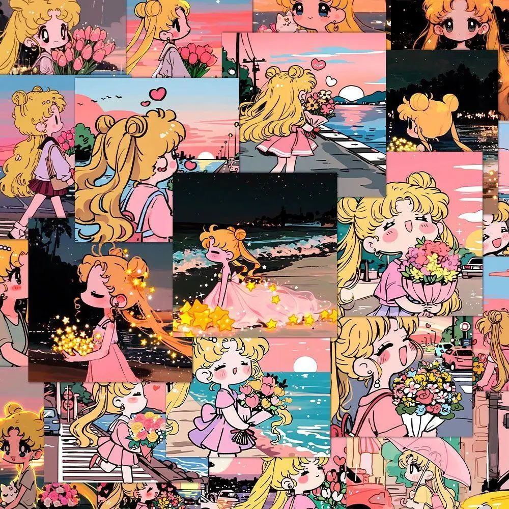 59 шт. красивый солдат Сейлор Мун Цукино Усагес водостойкая наклейка чашка воды