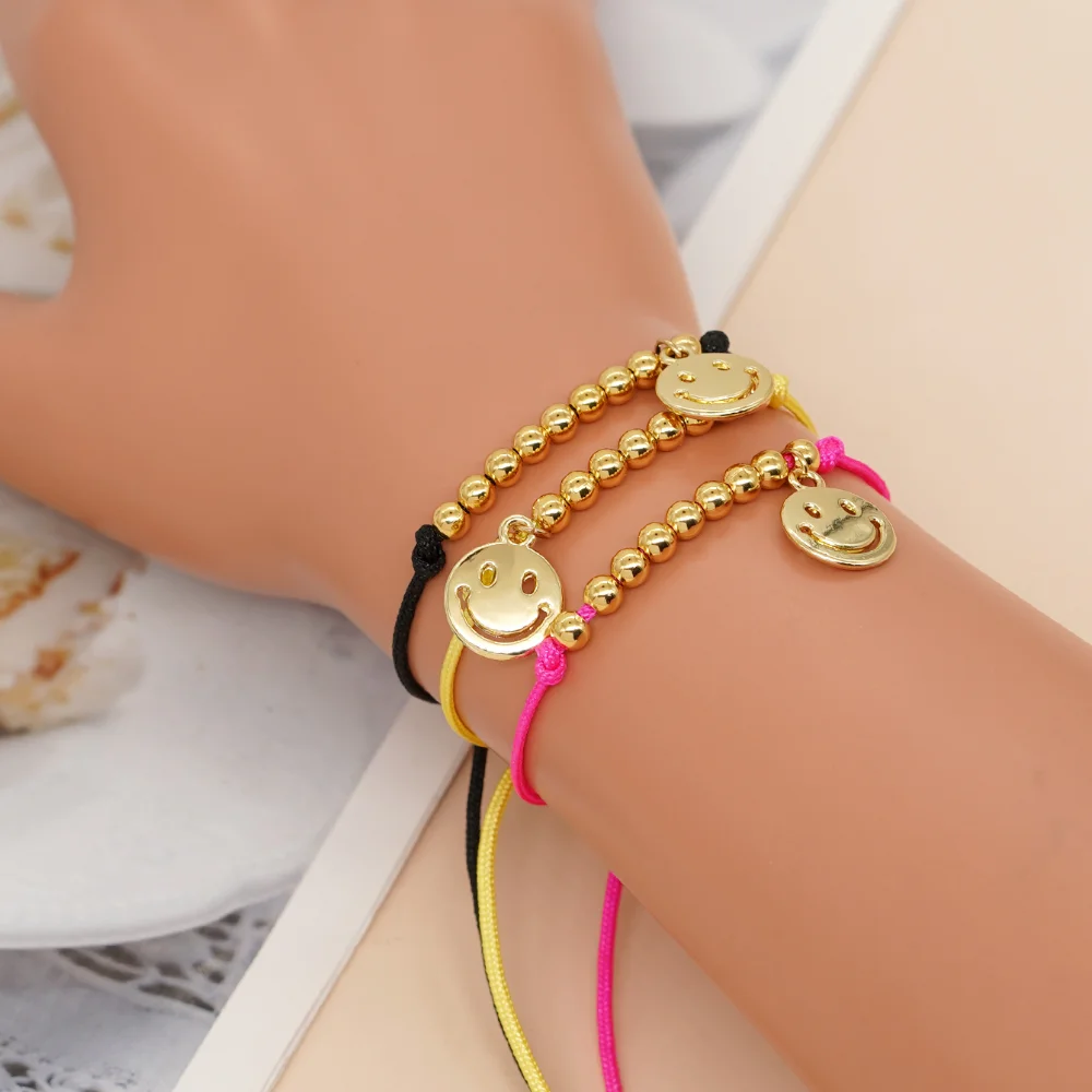 

Surfer Bracelets Gold Plated Beaded Simple Vintage Jewelry Adjustable Rope Chain Bangle for Women Men Handmade Gift Pulsera
