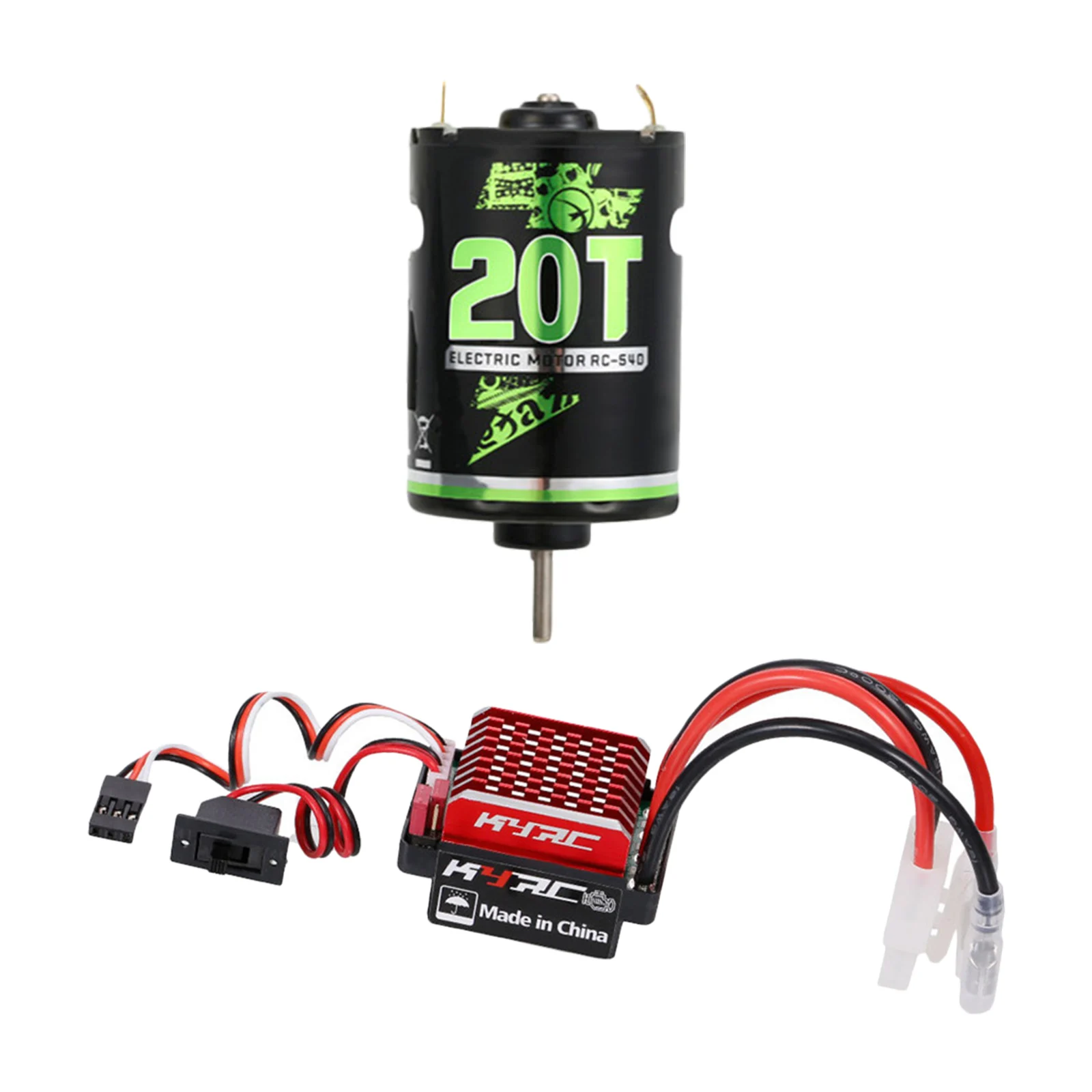 

Brushed Motor RC Crawler Motor 20/27/35/45T with 60A ESC Electric Speed Controller 5V/2A BEC for 1/10 RC Racing Cars