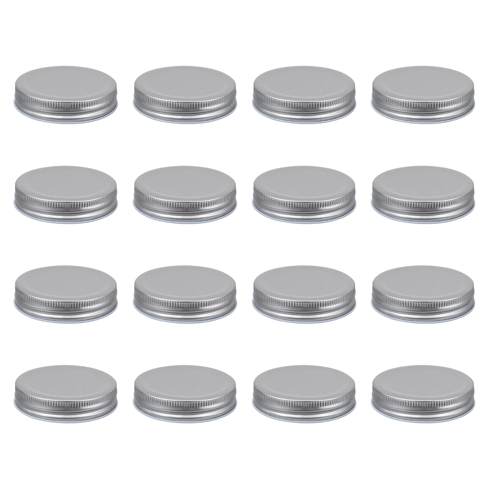 

16 Pcs Mason Jar Lids Air Tight Tinplate Canning Cap Storage Solid One-piece Type Jars