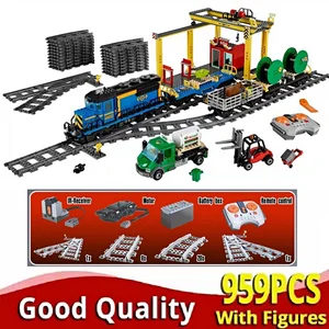 02009 60098 02008 60052 60051 city RC Heavy-Haul Freight Passenger Train Model Building Blocks Brick in USA (United States)