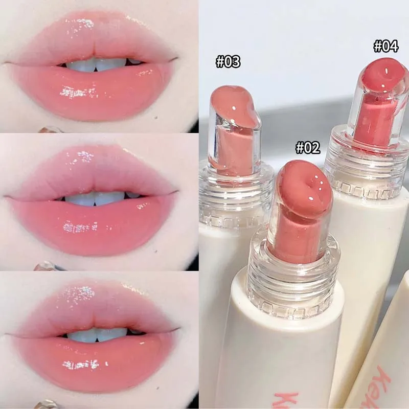 

Mirror Jelly Lip Gloss 4 Colors Lasting Hydrating Glossy Lip Glaze Serum Moisturizing Crystal Liquid Lipstick Makeup Cosmetics